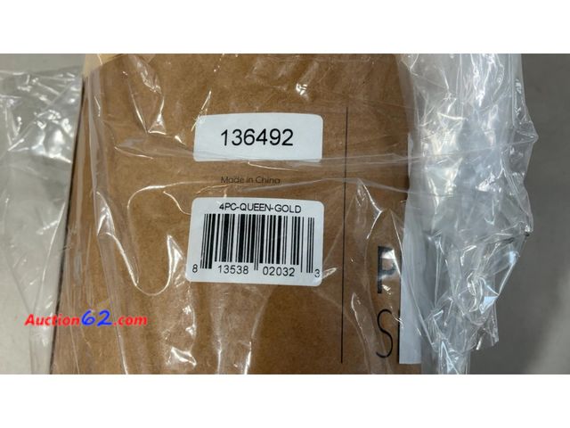 Lot 44-4011w - Queen Sheet Set 4 Piece Gold Not Tested See All Photo's Appears New, A basic inspection has been given to this item. Sold AS-IS.