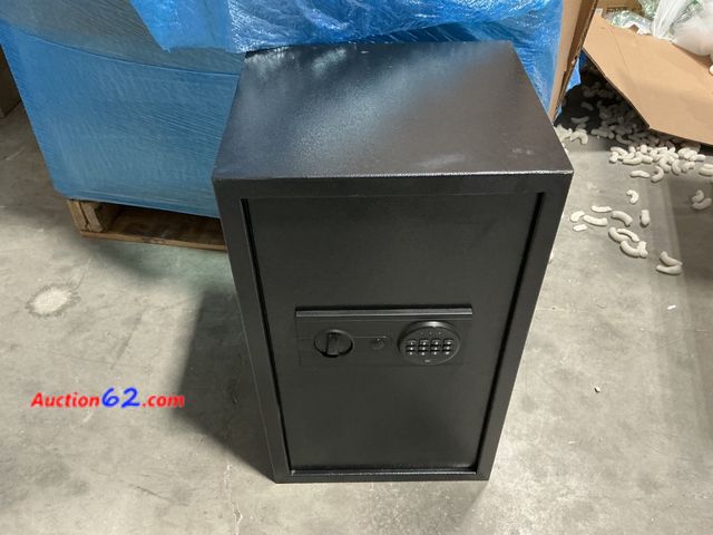 Lot 44-135a - Black Digital Lock Safe Box - Unable to Open See All Photo's For parts or repair