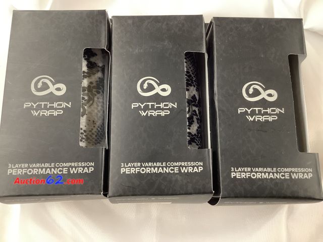 Lot 44-6170q - 3 boxes of Python wrap. 3 layers variable compression performance wrap. Compress, stabilize, absorb, protect, treat. New. See All Photo's No...