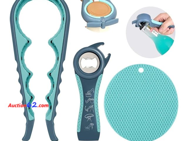 Lot 44-6546k - Jar Opener for Weak Hands and Seniors with Arthritis - Gripper Pad (White) Appears New Stock Photo may not depict true color