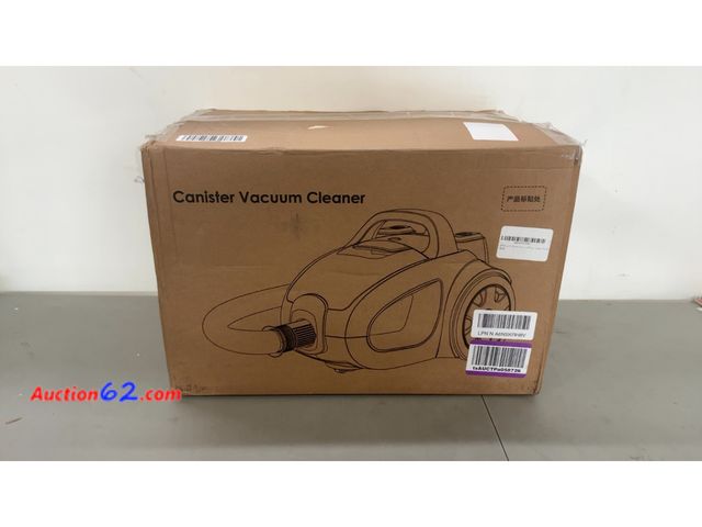 Lot 44-1589o - $107.99 Retail price - PKUYIE Canister Vacuum Cleaner, 40Kpa 1600W Cyclon Power Bagless Canister Vacuum Cleaners for Home, 3.7QT Large Dust ...