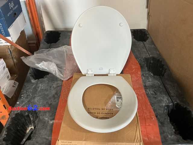 Lot 44-4019p - Lot of (1) Circle Toilet Seat- minor Cosmetic damage  1. Appears New, A basic inspection has been given to this item. Sold AS-IS. 4. See All...