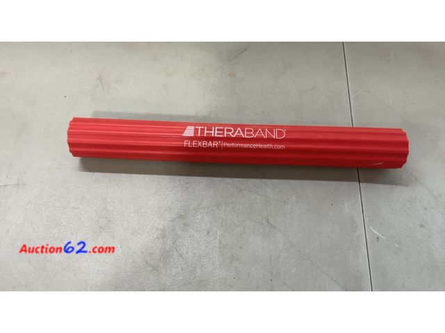 Lot 44-1908a - TheraBand FlexBar Red Resistance bar E-Commerce Return, A basic inspection has been given to this item. Sold AS-IS. See All Photo's Not Test...