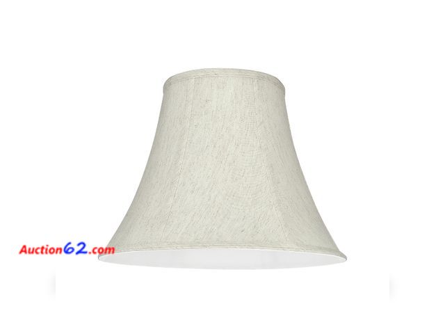 Lot 44-609e - Aspen Creative 58052A Bell Uno Lamp Shade in Flaxen, 7" Top x 14" Bottom x 11" Slant Height, Slip UNO 36mm See All Photo's Not Tested Appear...