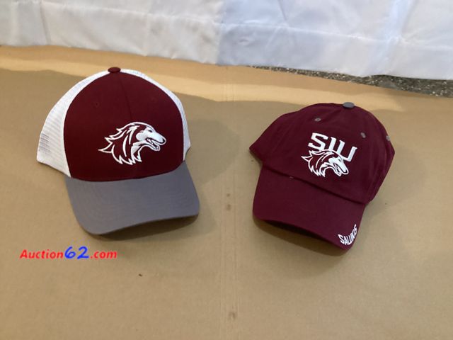 Lot 44-7736i - Lot of (2) Salukis hats.  Appears New, A basic inspection has been given to this item. Sold AS-IS. See All Photo's