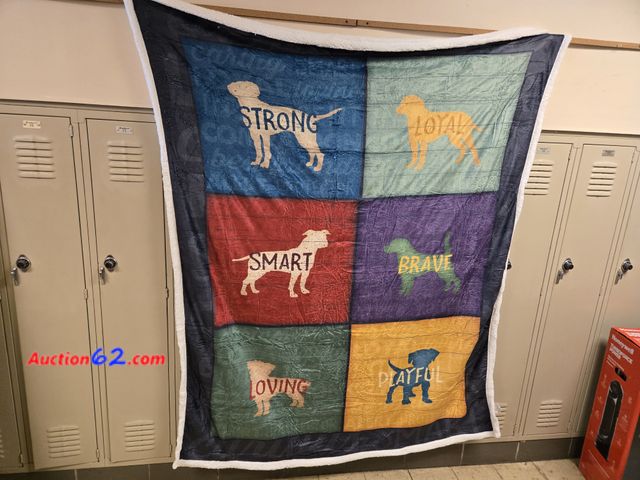 Lot 44-6637t - Premium Flannel and Sherpa Blanket Double-Layer - Comforting Super Soft Flannel Blanket (60x80) Appears New, A basic inspection has been giv...