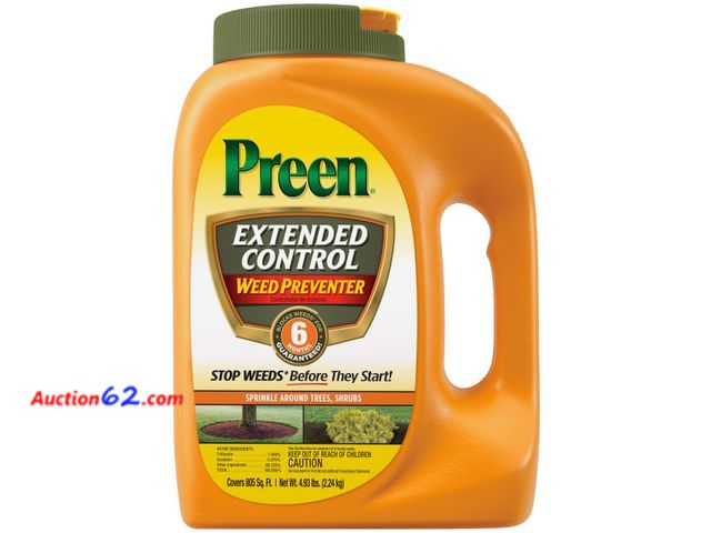 Lot 44-764 - Preen Extended Control Weed Preventer - 4.93 lb. Bottle - Covers 805 sq. ft. See All Photo's Not Tested Appears New, A basic inspection has ...