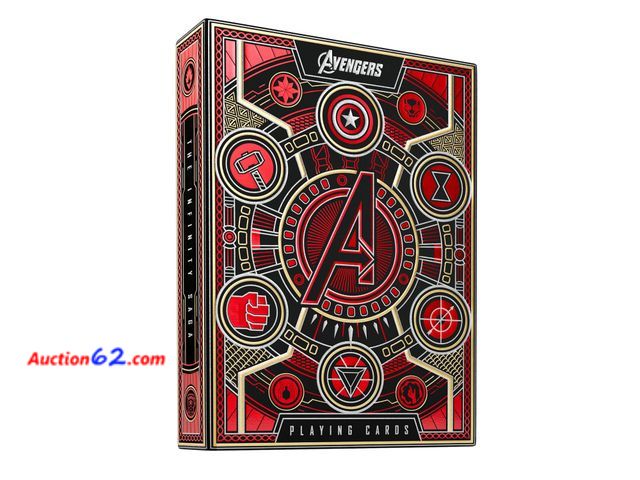 Lot 44-668p - theory11 Avengers Red Edition Premium Playing Cards - Marvel Studios' The Infinity Saga Deck Appears New, A basic inspection has been given ...