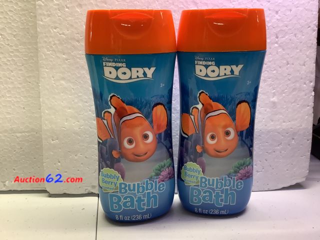 Lot 44-6120m - Set of 2 Disney Pixar “Finding Dory Bubble Bath soaps”, Bubbly Berry Scented. 8fl oz. Appears New, A basic inspection has been given to this...