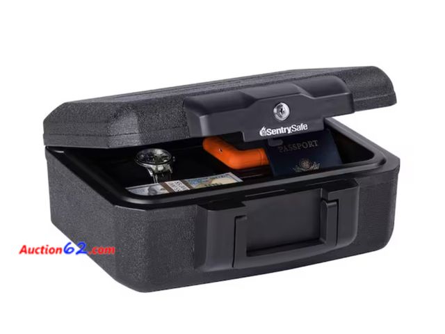 Lot 44-548p - Retail value $32- 0.18 cu. ft. Fireproof Safe Box- No box Appears New, A basic inspection has been given to this item. Sold AS-IS. See All P...