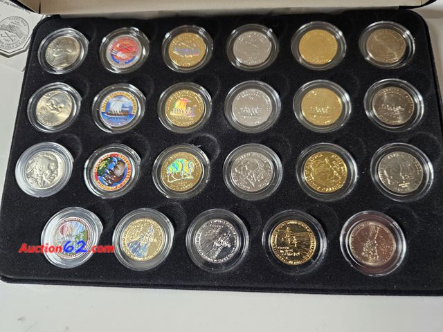 Lot 44-8343q - 2004 - 2005 ULTIMATE NICKEL COLLECTION W/BUFFALO NICKEL, HOLOGRAM NICKELS, GOLD PLATED NICKELS, PLATINUM PLATED NICKELS, COLORIZED NICKELS A...