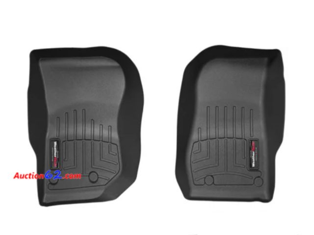 Lot 44-801b - WeatherTech Front &amp; Rear Floor Liner Combo in Black, 445731 &amp; 445732; '14-'18 Wrangler JK (4 Door) Appears New, A basic inspection h...