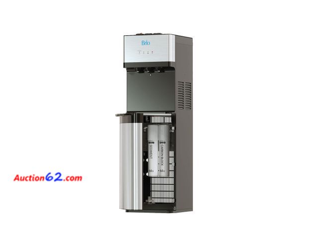 Lot 44-1177o - $249 Retail price - Brio 520 UV Self-Cleaning Bottleless Water Cooler Dispenser, UL Certified | Built-in 2 Stage Filtration (2 Free Replacem...
