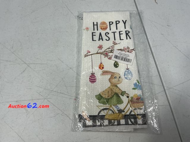 Lot 44-2913e - Hoppy Easter Bunny Kitchen Towel Appears New, A basic inspection has been given to this item. Sold AS-IS. Not Tested See All Photo's