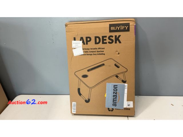 Lot 44-2509e - BUYIFY Portable Laptop Desk with Foldable Legs Appears New, A basic inspection has been given to this item. Sold AS-IS. Not Tested See All P...