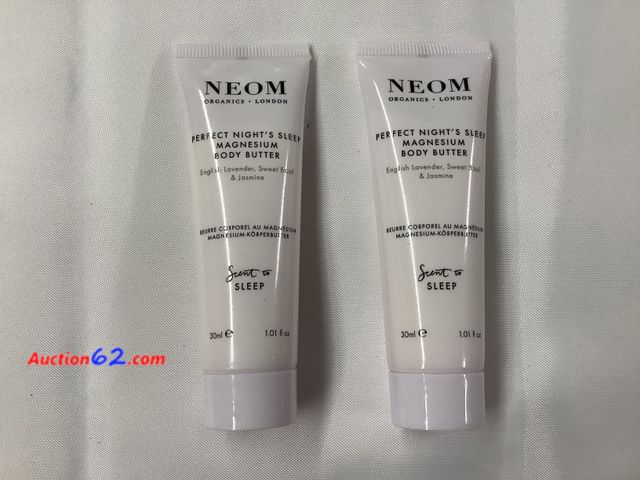 Lot 44-7520k - Lot of 2 bottles NEOM organics magnesium body butter 1 oz each. Amazon $12 per bottle. See photos Never Opened, Factory Sealed
 See All Phot...
