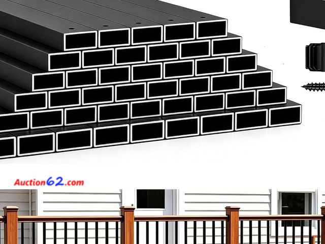 Lot 44-344M - HZIU 50 Pack 38" Deck Balusters，Stainless Steel Deck Railing Kit See All Photo's Appears New, A basic inspection has been given to this item...