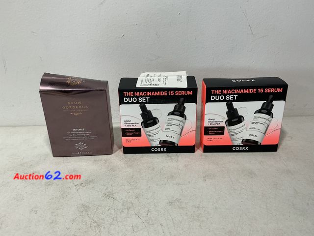 Lot 44-566j - Grow Gorgeous &amp; COSRX Serum Lot See All Photo's Not Tested E-Commerce Return, A basic inspection has been given to this item. Sold AS-IS...
