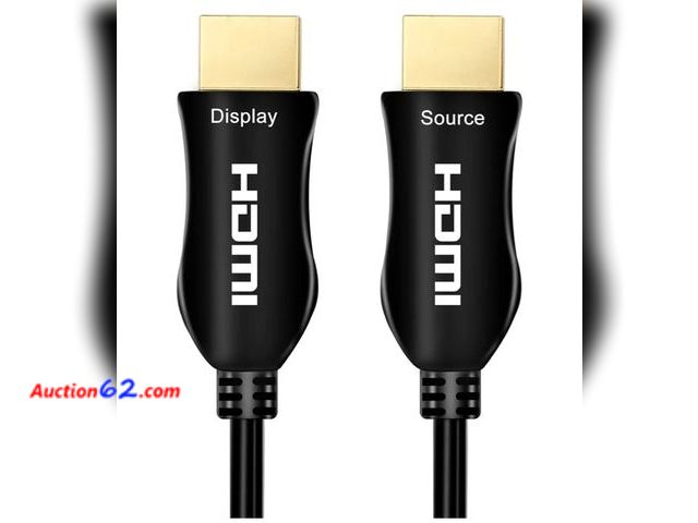 Lot 44-6875p - iBirdie 4K Fiber Optic HDMI Cable 30 Feet, 10 Metre, Work on Full 4K 60Hz HDR ARC, HDCP 2.2, 1440p 144Hz, 18Gbps, Directional Active Cord Co...