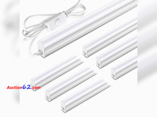 Lot 44-131a - Pak 3FT LED Shop Lights, T5 SE LED Integrated Fixture, 6500K, 16W Linkable Shop Light, Energy Efficient Ceiling and Under Cabinet Lighting f...