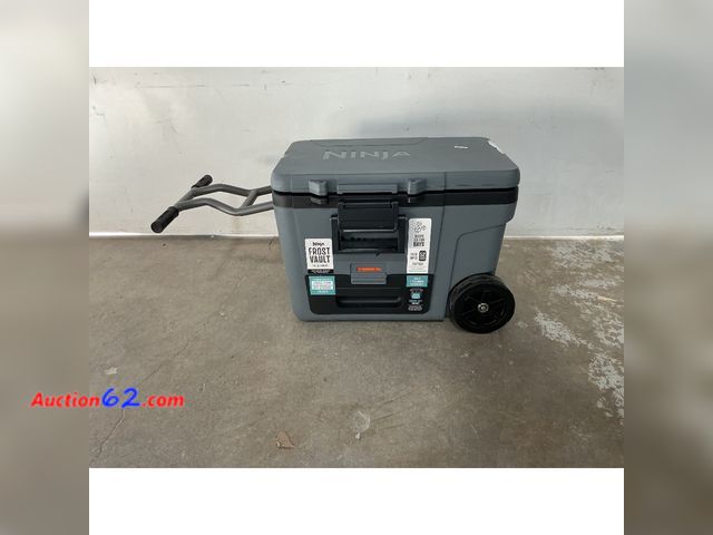 Lot 44-1504 - $299.99 Retail price - Ninja | Cooler | FrostVault 45QT Cooler with Wheels | Insulated with Temp Dry Storage Drawer | Keeps Ice Cold for Day...