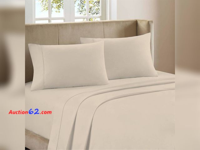 Lot 44-354M - Ultimate Percale Cotton Sheet Set See All Photo's Appears New, A basic inspection has been given to this item. Sold AS-IS.