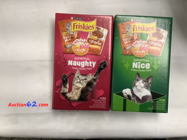 Lot 44-6055w - Friskies sometimes naughty sometimes Nice treats variety pack, New. See All Photo's Not Tested Never opened, Factory Sealed