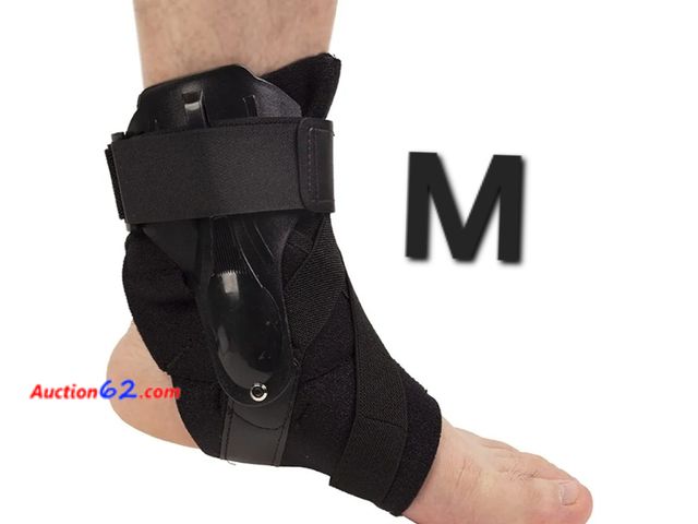 Lot 44-6815g - Medium Wisexplorer Ankle Brace, Sprained Ankle Support with Side Splint Stabilizers for Heel Pain Relief and Injury Recovery, Foot Ankle Wra...