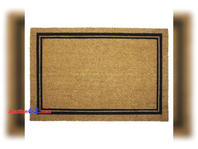 Lot 44-911f - Entryways with Border Doormat, 24"x36" Not Tested E-Commerce Return, A basic inspection has been given to this item. Sold AS-IS.