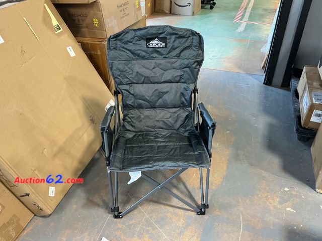 Lot 44-998e - Cascade Mountain Tech Camp Chair Not Tested See All Photo's E-Commerce Return, A basic inspection has been given to this item. Sold AS-IS.