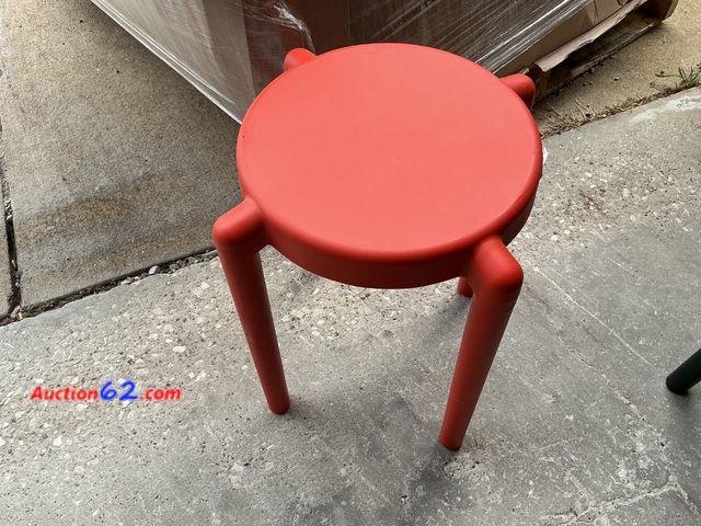 Lot 44-181 - Red Stool by Kartell See All Photo's E-Commerce Return, A basic inspection has been given to this item. Sold AS-IS. Scratched