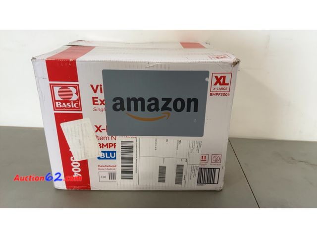 Lot 44-1581j - Basic Medical Exam Gloves XL BMPF3004 (2 open rest are unopened) E-Commerce Return, A basic inspection has been given to this item. Sold AS-...