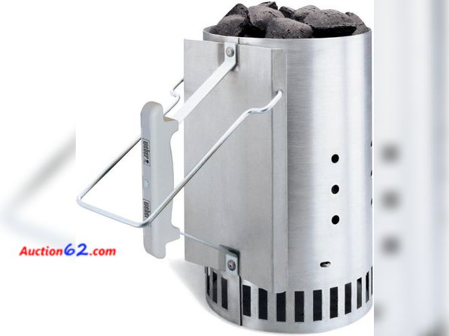 Lot 44-283e - $133.04 Retail price - Weber 7416 Rapidfire Chimney Starter - Quantity 4 See All Photo's Appears New, A basic inspection has been given to t...