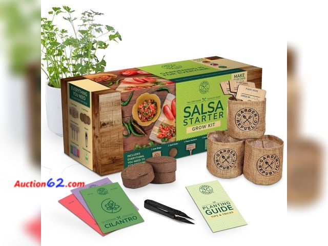 Lot 44-2647 - Garden Republic Salsa Starter Grow Kit Appears New, A basic inspection has been given to this item. Sold AS-IS. Not Tested See All Photo's