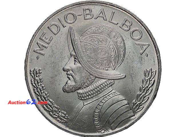 Lot 44-8318m - 1962 MEDIO PANAMANIAN SILVER BALBOA. HAS 0.36 TROY OUNCES OF SILVER.-T