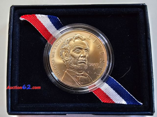Lot 44-4028i - 2009-P ABRAHAM LINCOLN 90% SILVER DOLLAR COMMEMORATIVE. SILVER IS OVER $110 AN OUNCE!! BRILLIANT UNICIRCULATED IN ORIGINAL US MINT BOX AND P...