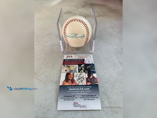 Lot 49-1505599 - COLLECTIBLE AMAZING PITTSBURGH PIRATES LEGEND WILLIE STARGELL AUTOGRAPHED BASEBALL WITH JSA COA #COI...