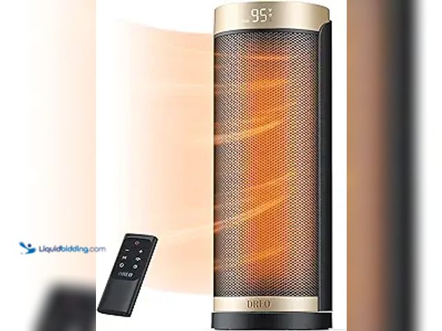 Lot 49-5411607 - Dreo Space Heater, 1500W PTC Ceramic Heaters for Indoor Use with Remote, 70° Oscillation, 1-12H Time...