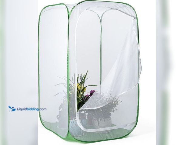 Lot 49-3565962 - 48" Outdoor Mesh Plant Enclosure, Mesh Plant Cover for Pests, Bird and Pest Protection Guard for Fru...