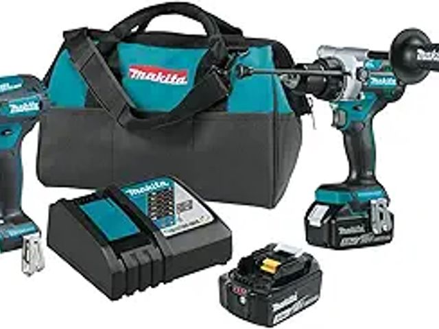 Lot 49-5413225 - Makita XT288T 18V LXT® Lithium-Ion Brushless Cordless 2-Pc. Combo Kit (5.0Ah) No Drill or Impact Unu...