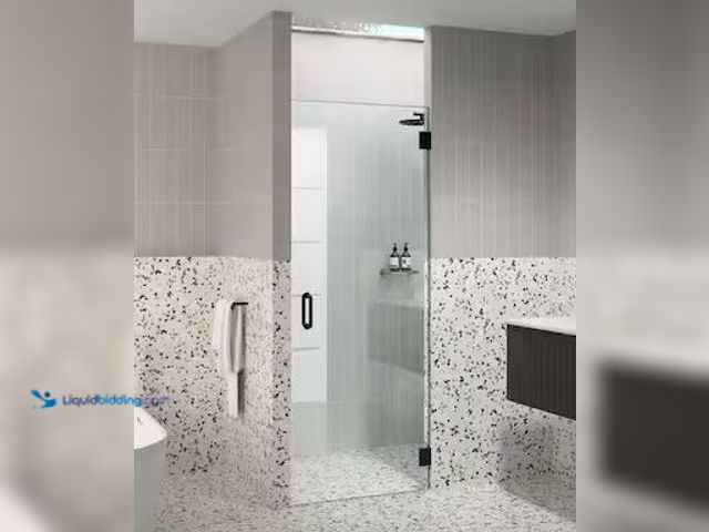 Lot 49-1568401 - Glass Warehouse 26 in. W x 78 in. H Frameless Hinged Shower Door in Oil Rub Bronze - Door Only - Wid...