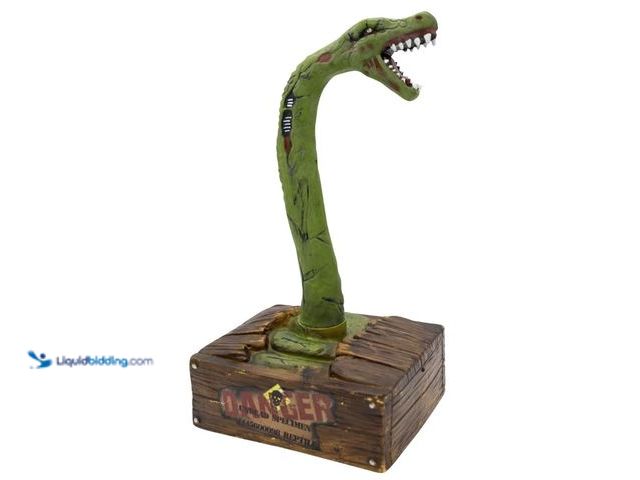 Lot 49-1534694 - Terrifying Multicolor Animatronic Light-Up Talking Zombie Snake - 8.4" x 14.1" - Unforgettable Spook...