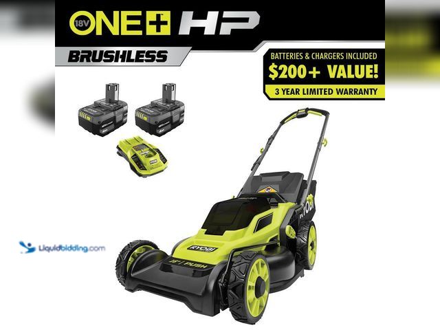 Lot 49-5428901 - RYOBI
ONE+ HP 18V Brushless 16 in. Cordless Battery Walk Behind Push Lawn Mower. Item is Unused Has...