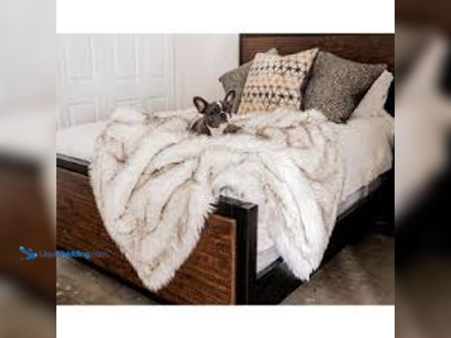 Lot 49-5488302 - Paw Brands PupProtector Waterproof Dog Blanket - White with Brown Accents, Original (60"L x 50"W). M...