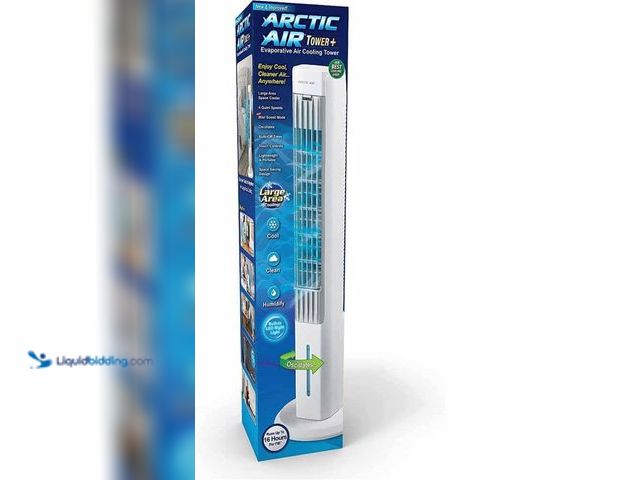 Lot 49-5446814 - Arctic Air Tower+ Indoor Evaporative Cooler with Oscillating and Quiet Fan Function, Auto-Off Timer,...
