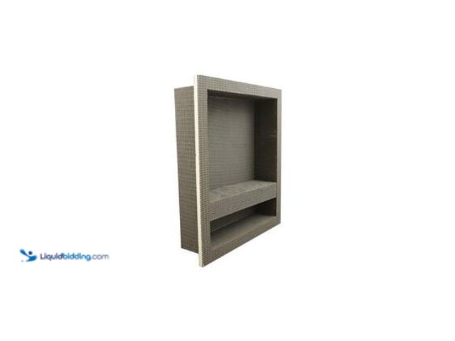 Lot 49-5542486 - Everbuilt Watershield Shower System 16" x 16" Shower Niche With Adjustable Shelf. Model: EVB1214N. U...