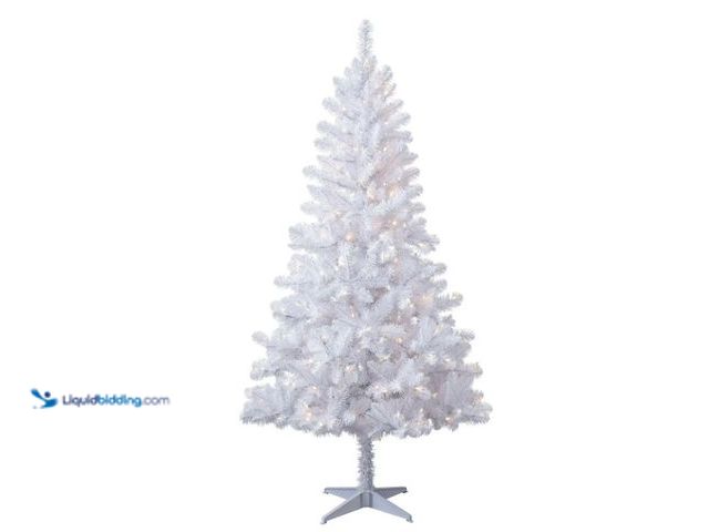 Lot 49-5543062 - Holiday Time TG66M2BJHD02 6.5' Pre-Lit Madison Pine White Artificial Christmas. Unused. Unable to te...