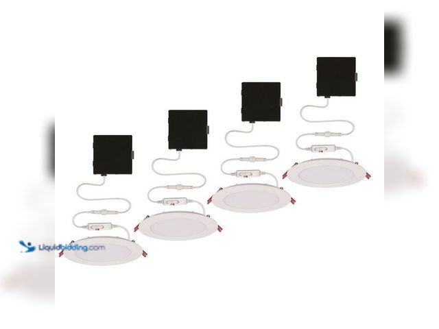 Lot 49-5412998 - Commercial Electric
Ultra Slim Integrated LED 6 in Round Adj Color Temp Canless Recessed Light for ...