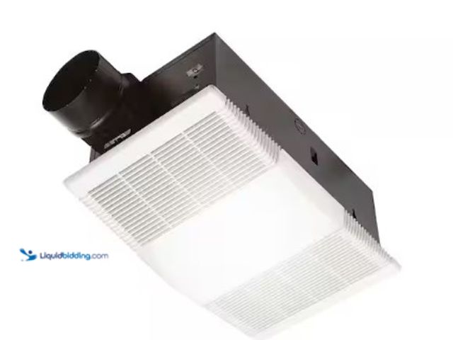 Lot 49-3631093 - Broan-NuTone 80 CFM Ceiling Bathroom Exhaust Fan with Light and 1300-Watt Heater, Model # 765H80L, U...