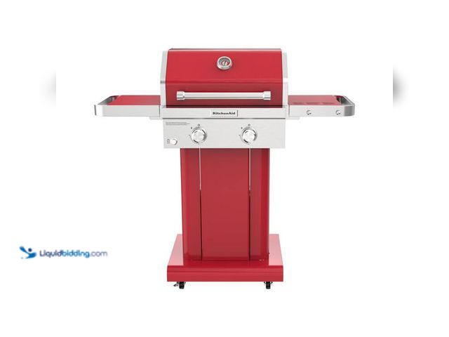 Lot 49-5411017 - KitchenAid 2-Burner Propane Gas Grill in all Red. Item is Unused